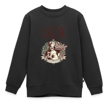 Every Bread you take - Kinder Premium Organic Sweatshirt - Schwarz - Vorne - AI Model Kid Female (0cm)