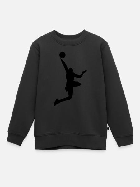 Basketball - basket - Sweat Premium enfant bio - noir