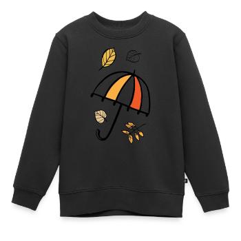 Der Herbst - Kinder Premium Organic Sweatshirt - Schwarz - Vorne - AI Model Kid Female (0cm)