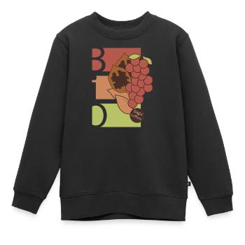 Fruits biologiques Icône de fruits Alimentation saine Icône d’alimentation - Sweat Premium enfant bio - noir - Devant - AI Model Kid Female (0cm)