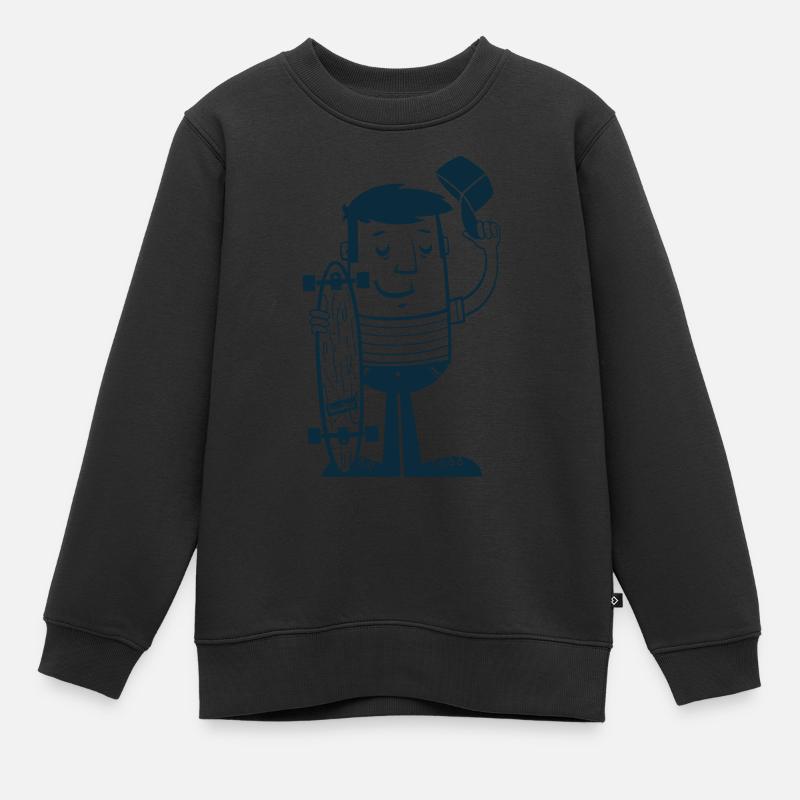 Do not Call It Skateboard - Kids Premium Organic Sweatshirt - black