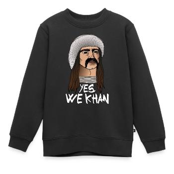 Yes, we Khan ! - Sweat Premium enfant bio - noir - Devant - AI Model Kid Female (0cm)