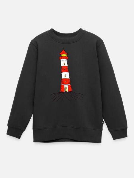 Phare - Sweat Premium enfant bio - noir