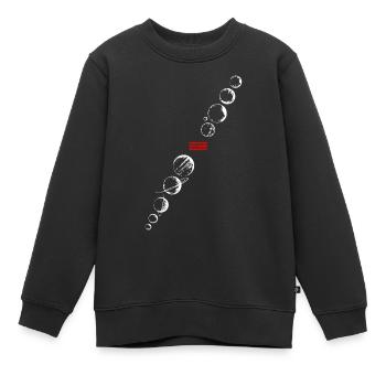 Space auto atterrit sur mars - Sweat Premium enfant bio - noir - Devant - AI Model Kid Female (0cm)