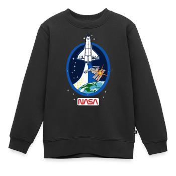 NASA Discovery Space Shuttle - Kinder Premium Organic Sweatshirt - Schwarz - Vorne - AI Model Kid Female (0cm)