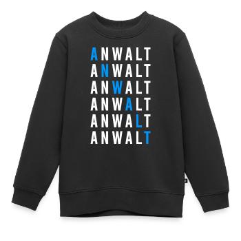 Anwalt - Kinder Premium Organic Sweatshirt - Schwarz - Vorne - AI Model Kid Female (0cm)