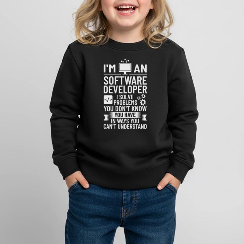 Software Development Software Developer Developer Kids Premium Organic Sweatshirt