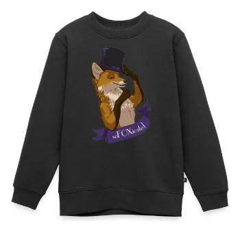 sofoxicated - Kinder Premium Organic Sweatshirt - Schwarz - Vorne - AI Model Kid Female (0cm)