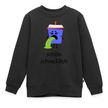 Becher Ekeleregend schön schrecklich - Kinder Premium Organic Sweatshirt - Schwarz - Vorne - AI Model Kid Female (0cm)