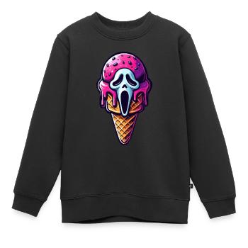 Eis-Schrei - Kinder Premium Organic Sweatshirt - Schwarz - Vorne - AI Model Kid Female (0cm)