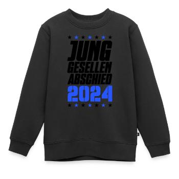 Enterrement de vie de garçon 2024 - Sweat Premium enfant bio - noir - Devant - AI Model Kid Female (0cm)
