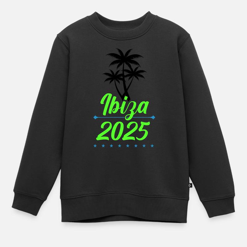 Ibiza 2025 - Sweat Premium enfant bio - noir