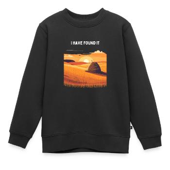 Une aiguille dans une botte de foin - Sweat Premium enfant bio - noir - Devant - AI Model Kid Female (0cm)