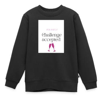 Die_letzten_stunden - Sweat Premium enfant bio - noir - Devant - AI Model Kid Female (0cm)
