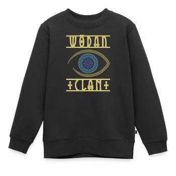 Odin Wikinger-Auge - Kinder Premium Organic Sweatshirt - Schwarz - Vorne - AI Model Kid Female (0cm)