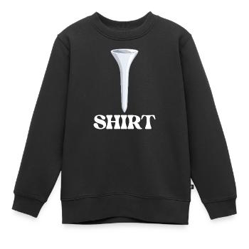 Jeu de mots drôle sur le tee Golfeur Jeu de mots Humour - Sweat Premium enfant bio - noir - Devant - AI Model Kid Female (0cm)