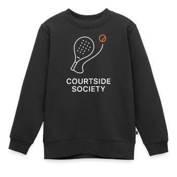 Société de pagaie au bord du terrain - Sweat Premium enfant bio - noir - Devant - AI Model Kid Female (0cm)