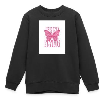T-Shirt Girl Pink - Kinder Premium Organic Sweatshirt - Schwarz - Vorne - AI Model Kid Female (0cm)