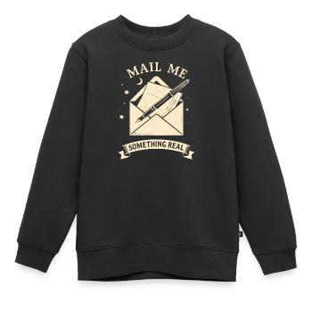 Mail Me Something Real - Kinder Premium Organic Sweatshirt - Schwarz - Vorne - AI Model Kid Female (0cm)