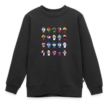 Lateinamerikanischer Widerstand - Kinder Premium Organic Sweatshirt - Schwarz - Vorne - AI Model Kid Female (0cm)