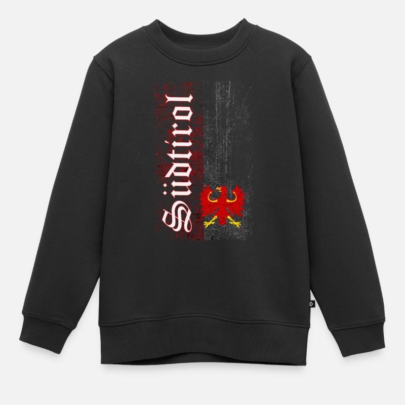 Tyrol du Sud - Sweat Premium enfant bio - noir