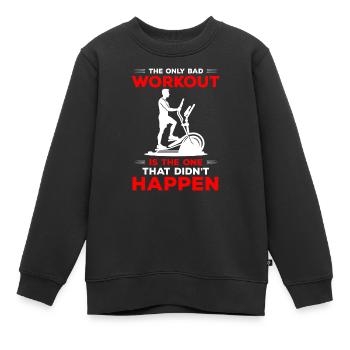 Cross Ausdauer Gesundheit - Kinder Premium Organic Sweatshirt - Schwarz - Vorne - AI Model Kid Female (0cm)