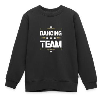 Dancing Team - Kinder Premium Organic Sweatshirt - Schwarz - Vorne - AI Model Kid Female (0cm)