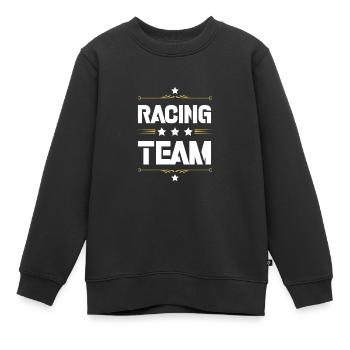 Racing Team - Kinder Premium Organic Sweatshirt - Schwarz - Vorne - AI Model Kid Female (0cm)