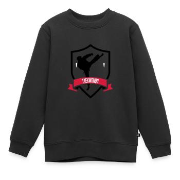 Taekwondo - Kinder Premium Organic Sweatshirt - Schwarz - Vorne - AI Model Kid Female (0cm)
