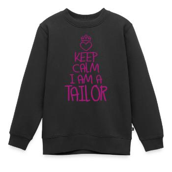 Keep Calm Schneider cool Schneider Geschenk - Kinder Premium Organic Sweatshirt - Schwarz - Vorne - AI Model Kid Female (0cm)
