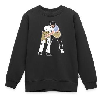 Schwinger Schwingen die Bösen im Schlussgang - Kinder Premium Organic Sweatshirt - Schwarz - Vorne - AI Model Kid Female (0cm)