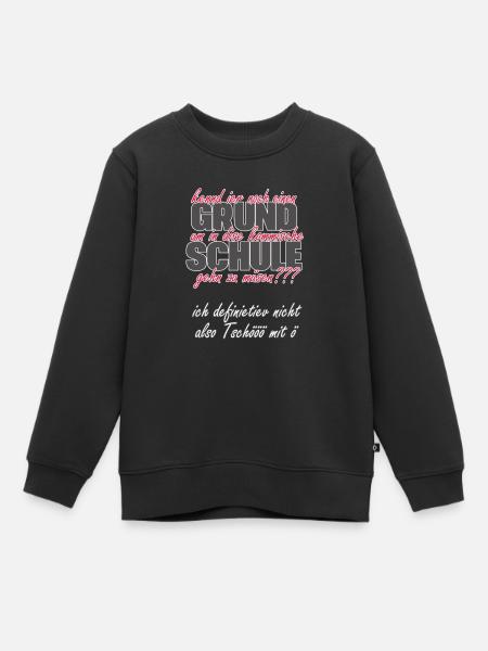 Grundschule Abschied Übergang - Kinder Premium Organic Sweatshirt - Schwarz