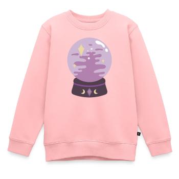 Boule de cristal - Sweat Premium enfant bio - rose - Devant - AI Model Kid Female (0cm)