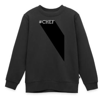#CHEF - Long Shadow - Kinder Premium Organic Sweatshirt - Schwarz - Vorne - AI Model Kid Female (0cm)