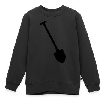Schaufel Spaten - Kinder Premium Organic Sweatshirt - Schwarz - Vorne - AI Model Kid Female (0cm)