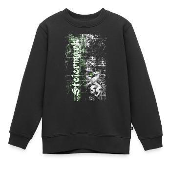 Retro Steiermark - Kinder Premium Organic Sweatshirt - Schwarz - Vorne - AI Model Kid Female (0cm)