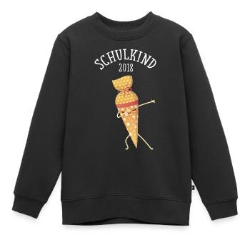 Einschulung Schulkind 2018 Dabbing Schultüte - Kids Premium Organic Sweatshirt - black - Front - AI Model Kid Female (0cm)
