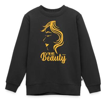 Sa beauté - Sweat Premium enfant bio - noir - Devant - AI Model Kid Female (0cm)