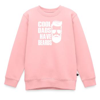 cool dads have beards - Kids Premium Organic Sweatshirt - rose - Front - AI Model Kid Female (0cm)