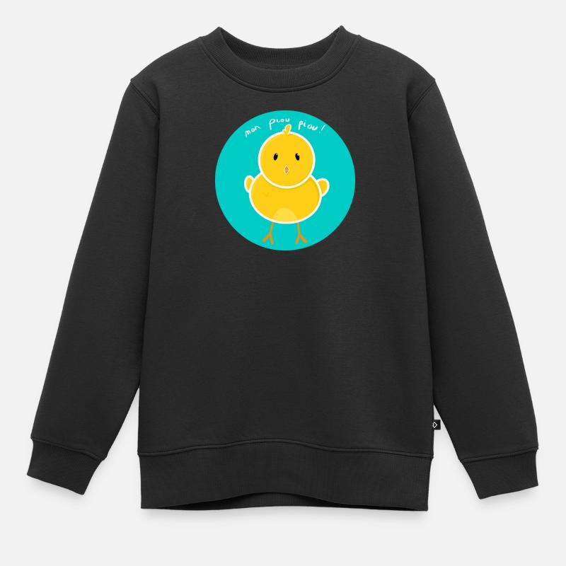 Mon piou piou ! - Sweat Premium enfant bio - noir