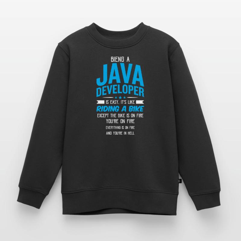 Java Developer Kinder Premium Organic Sweatshirt