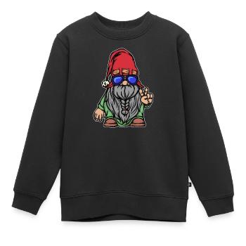 Barbe Coiffure Croissance de la barbe Masculinité Porteur de barbe - Sweat Premium enfant bio - noir - Devant - AI Model Kid Female (0cm)