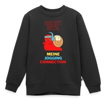 Jogging-Connection - Kinder Premium Organic Sweatshirt - Schwarz - Vorne - AI Model Kid Female (0cm)