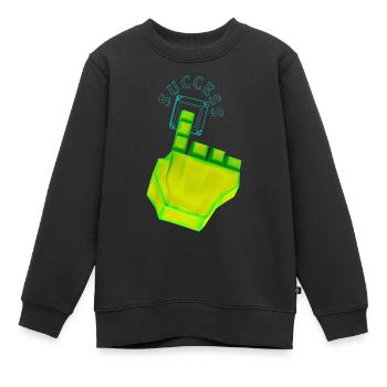 ERFOLG - Kinder Premium Organic Sweatshirt - Schwarz - Vorne - AI Model Kid Female (0cm)