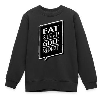 sport putter golfdad golfgift funny bowling jokes - Kinder Premium Organic Sweatshirt - Schwarz - Vorne - AI Model Kid Female (0cm)