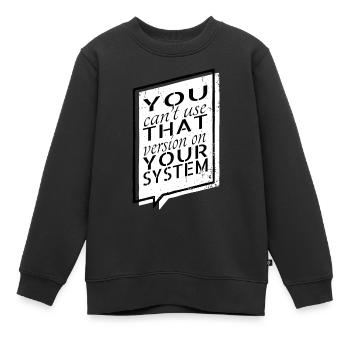 funny quote computers c sharp programming - Kinder Premium Organic Sweatshirt - Schwarz - Vorne - AI Model Kid Female (0cm)