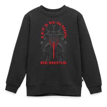 Occulte - Sweat Premium enfant bio - noir - Devant - AI Model Kid Female (0cm)