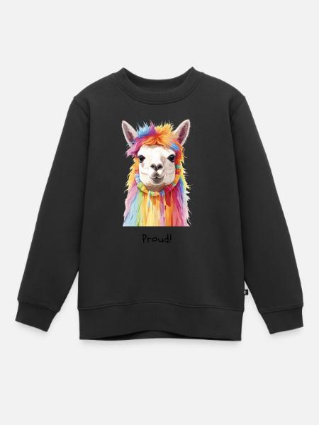 Fier! - Sweat Premium enfant bio - noir