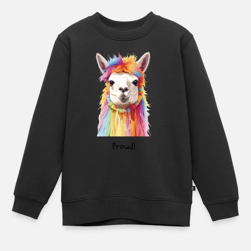 Fier! - Sweat Premium enfant bio - noir