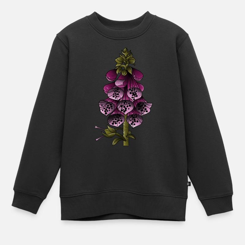 Dé à coudre - Sweat Premium enfant bio - noir